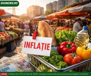 Inflația de 9,7% la final de 2025: energia și serviciile pun presiune pe bugetul românilor